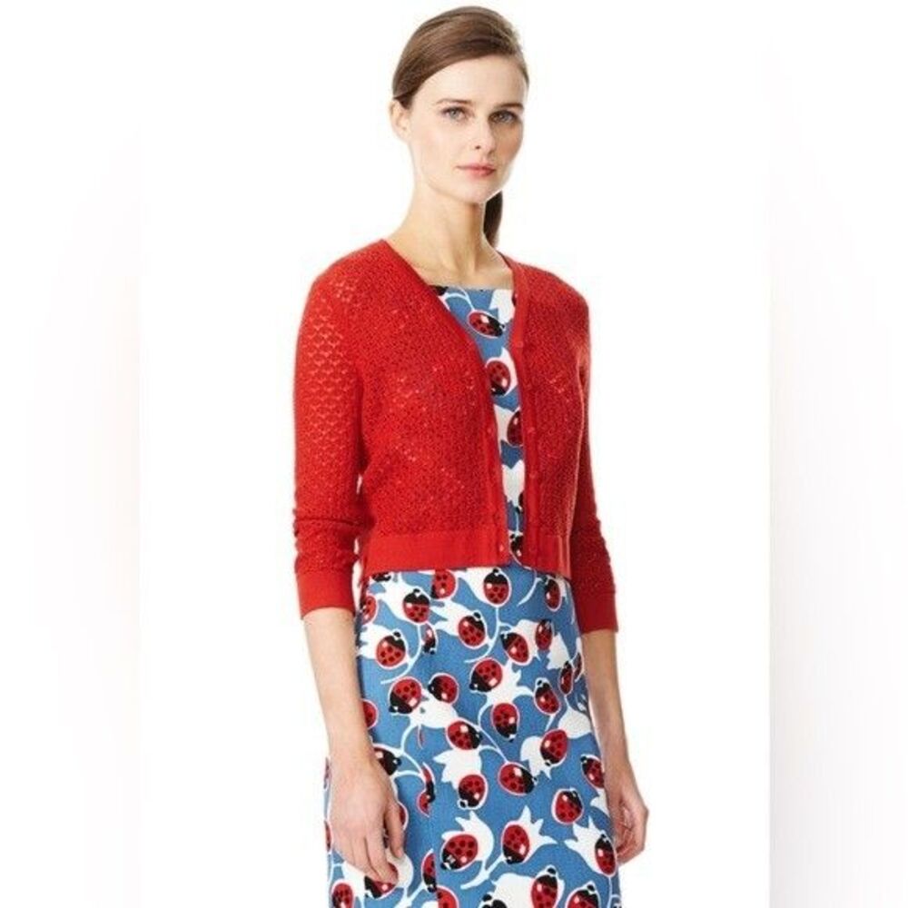 $2295 Carolina Herrera Ladybug Dress US 8 - Picture 2 of 6